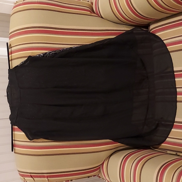 NWOT Women's Charming Charlie Shimmering Flowing Sheer Tank Top Size S - Picture 6 of 8